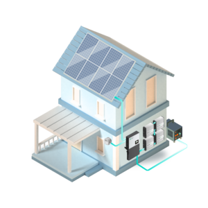 ENVY and eFlex MAX installed on a house with Generator UL9540 Energy Storage System for Solar